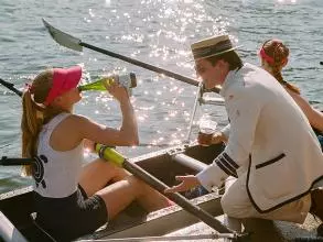 Rowing, River, Sunny