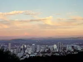 City Skyline, Sunset, Colour