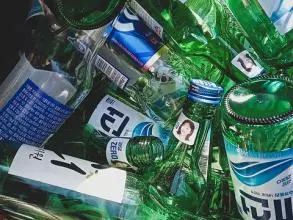 Glass Bottles, Green, Colour 